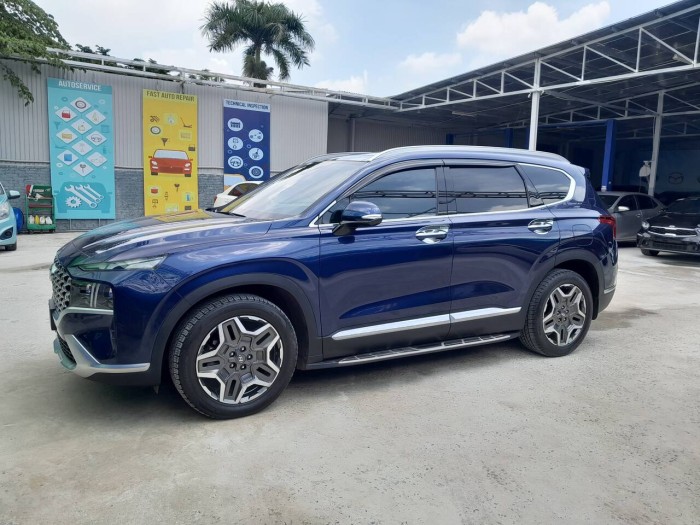 Huyndai santafe 2.2L 2021 xanh máy dầu